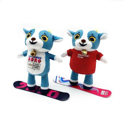 China Yodli Soft Toy Stuffed Plush Toy Skate Mascot Skate Animal Toy For 2020 YOG World Games for sale