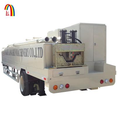 China Building Material Shops Profile Arch Roof Roll Forming Construction Machine for sale