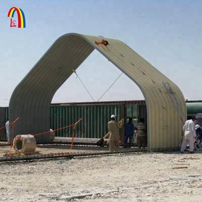 China Construction worksÂ   High Quality Arched Shed Silver Making Multifunction Curving Roof Roll Forming Machine for sale