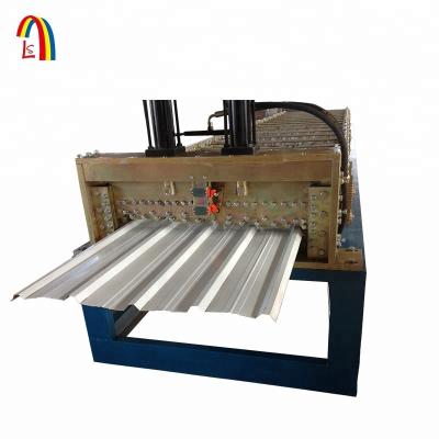 China ROOF Longshun K Arch Span Custom Blue Color Roll Forming Roofing Machine for sale