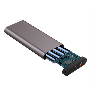 China Advanced Smart Aluminum Alloy Power Bank PD 100W Fast Charging Laptop Power Banks 26800mAh for sale