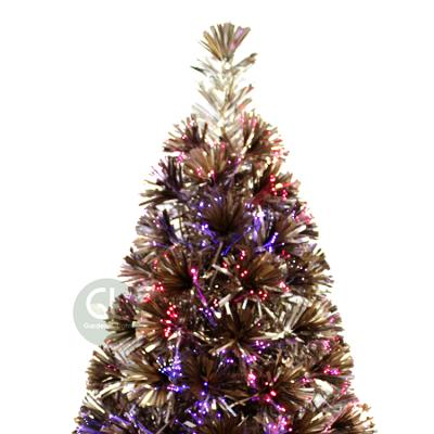 China Plastic Fiber Optic 32In Champagne Christmas Tree For Outdoor From Manufacturer Mini Color Changing Led Light for sale