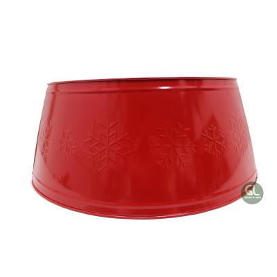 China Metal Best Selling Galvanized Christmas Tree Collar, Tree Skirt, Christmas Decoration for sale