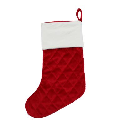 China High Quality Cheap Price Christmas Decoration Fabric Christmas Stocking Socks Custom for sale