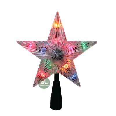 China Diy Accessory Christmas Tree Topper Star LED Lights for Christmas Decorations and Party Decorations for sale