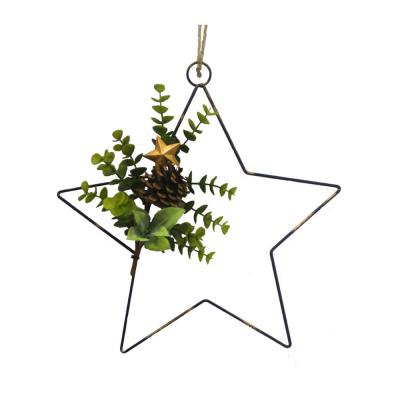 China Customized Good Quality Star Shaped Christmas Garlands, Metal Christmas Garland, Decorative Christmas Garland for sale