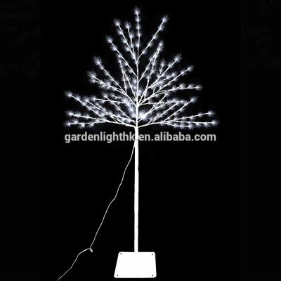 China Factory Price 6ft Plastic Outdoor Led Twig Christmas Trees White Outdoor Lighted Christmas Trees for sale