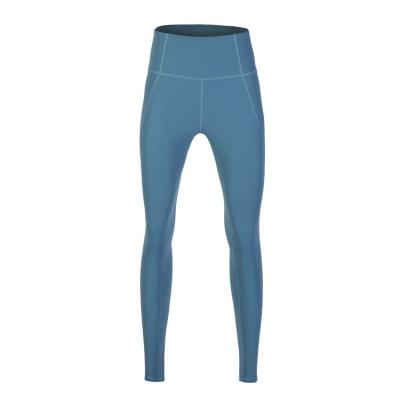 China 210Gsm 67% 33% Spandex Breathable Nylon Faux Pouch High Waist Shaping Yoga Spandex Legging for sale