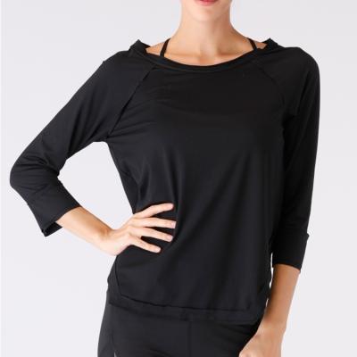 China New Arrival Women Gym Wear QUICK DRY Ladies Active Wear Super Quality Women Fitness Active Wear Long Sleeve T-shirtsp For Women for sale