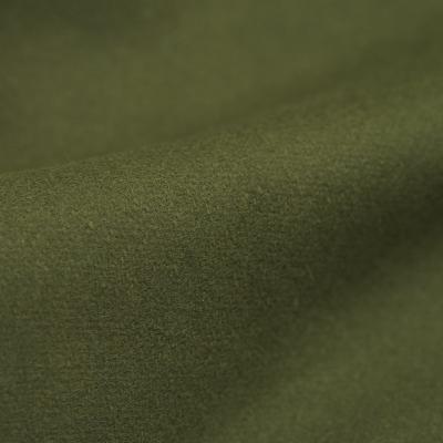 China Viable Stain, Army Green Twill Wool Blended Coat Fabric, Fall Winter Jacket Pants Skirt Fabric for sale