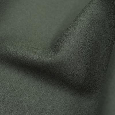 China Viable Dark Thick Winter Autumn Winter Solid Color Melton Coat Melton Green Army Green Woolen Fabric for sale