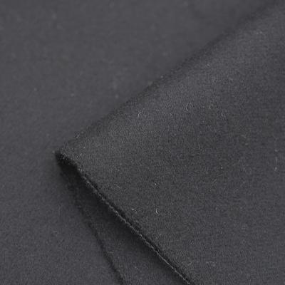 China 750g Autumn And Winter Stain Durable Black Twill Double Sided Coat Wool for sale