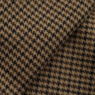 China 100% Worsted Houndstooth Lattice Wool Wool Suit Fabric 420g Worsted Suit Jacket for sale