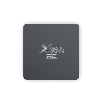 China Android tv box 10.0 x96q pro with factory price quad core 2.4G/5G 4k 1GB 8GB smart android tv box tv in set top box x96q pro for sale