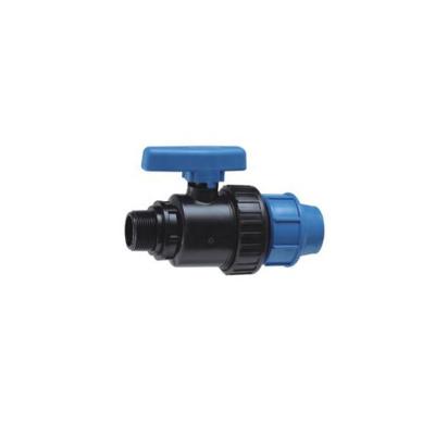 China PP Male Union Ball Valve PE Fitting PP Compression Fitting PN16 AS Equal NZS4129 for sale