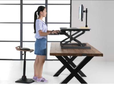 China Gas Spring Riser Height Adjustable Standing Desk Ergonomics Monitor Height  for sale