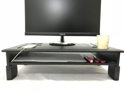 China PVC lamellierte Computer-Monitor-Stand-verstellbare Höhen mit Speicherregal zu verkaufen