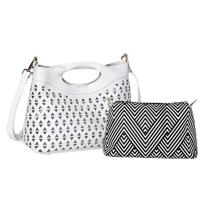 China New fashion hollow solid color handbag women's simple handbag women's diagonal shoulder lady bag knit for sale