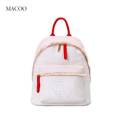 China New Fashion Style Solid Color Fashion Lady Bag Breathable Large Capacity Backpack Casual Canvas Bag Women Travel Backpack Wholesale for sale