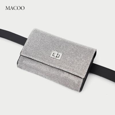 China Fashion ladies mini waist bag all-match shoulder bag water diamond casual customization American for sale