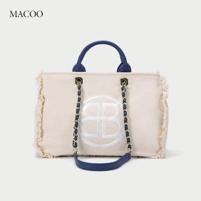 China New Fashion Style Beige Canvas Literature Messenger Cool Casual Printing Bag And Art Shoulder Lady Bags Handbag For Women for sale