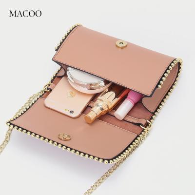 China New high quality soft soft pearl edge chain cross - body bag Korean retro small square bag single shoulder bag for sale