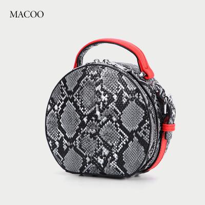 China New fashionable European and American fashion simple snake print handbag autumn and winter style shoulder bag for women for sale