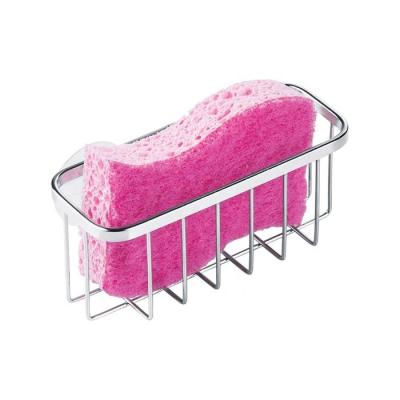 China Kitchen Sponge Rack Stainless Steel Sink Cart Organizer Soap Dishwashing Liquid Dish Rack Brush Holder Viable Drain Basket for sale