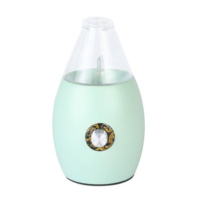 China Household Crystal Glass Green Blue Wooden Candle Holder High Quality Arabic Portable Electric Aroma Diffuser Glass Bottle Air Diffuser for sale