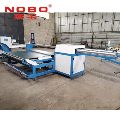 China Single Spindle Semi Automatic Mattress Rolling Machine 2.25kw Mattress Cover Machine for sale