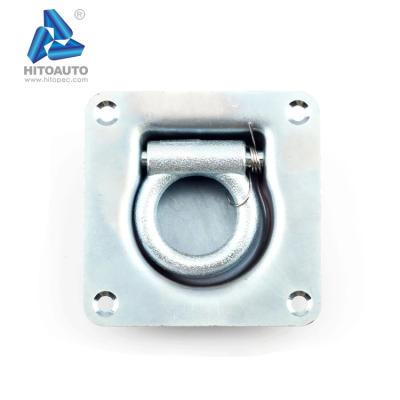 China Truck Steel Body Fitting D Recessed Ring Plate Rope Lashing Tie Down for sale