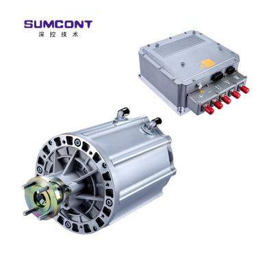 China Customiated EV 60KW 250~650VDC for EV commercial purpose vehicle permanent magnet synchronous motor and controller 60kw motor and controller for sale