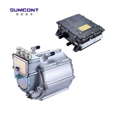 China Customiated EV 30KW 250~450VDC for EV commercial purpose vehicle synchronous motor and controller 30kw permanent magnet motor and controller for sale