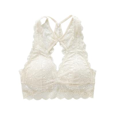 China Anti-Bacterial Factory Customized Wholesale Women Bra Sexy Underwear Plus Size Lace Bra White Pink Black for sale