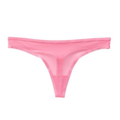 China Anti-Bacterial New Arrival Low Rise Sexy Mesh Lace Panties Thong for Women Pink Sex Black Plain Quantity Customize Silk Hot Anti for sale