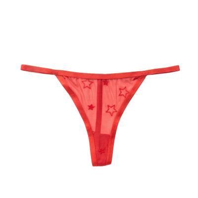 China Anti-Bacterial Women sexy Underwear  certified recycled fabric  Panties Red Pink Black Mesh Plain Anti Sustainable for sale