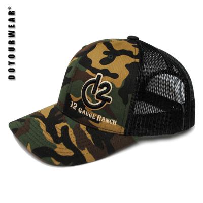 China breathable & Custom Trucker Waterproof Mesh Blank Curved Visor Hat, Custom Trucker Camouflage Baseball Cap Hats for sale