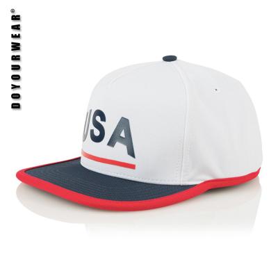 China COMMON Color Neon Brim USA Snapback Hats Sports Snapback Hat White for sale