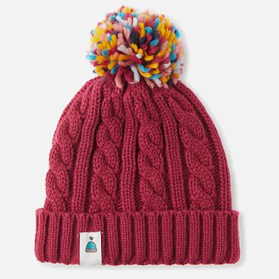 China COMMON custom design kids beanies with pom pom for girl for sale