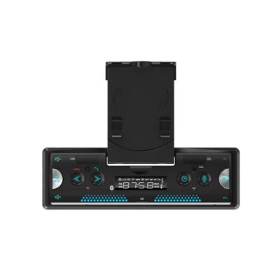 China Black Car 1din Cassette USB Mp3 Universal Stereo Music Player Audio Phone Black Radio OEM Customized Shop AUX Power. with phone holder for sale