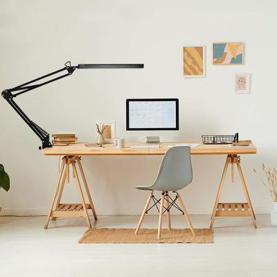 China Flexible Neck 10W Blackout 3 Color Modes Metal Swing Arm Desk Lamp USB Powered LED Office Desk Lamp for Night Working Reading Drawing for sale