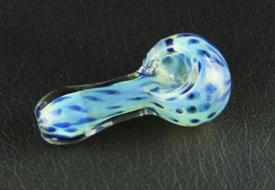 China 2.6 inch spoon glass smoking pipe high quality and low price handmade color hand pipe for sale