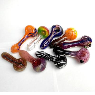 China Glass Smoking Pipes Pyrex Spoon Pipe Glass Pipe for Smoking Hand Made Pipes 3.5'' Smoking Accessories for Dry Herb for sale