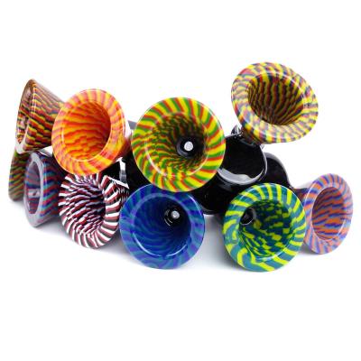 China Male Wig Wag Glass Bowls with Handle Colored Smoking Bong Bowls Piece for weed for sale