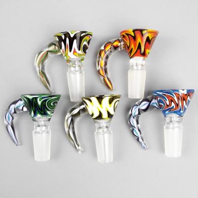 China Glass Slides Bowl Pieces Bongs Bowls Funnel Rig Accessories Ceramic Nail 14mm Male for sale