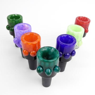 China Male Glass Bowl Slide Colorful Bowls Glass Smoking Accessories for Glass Bongs for sale