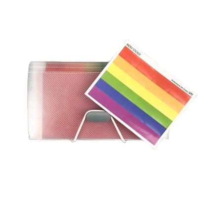 China PP A6 13 Pockets Increasing Folder Rainbow Document Accordion Folder Organizer for Documents Cards Storage Bag for sale