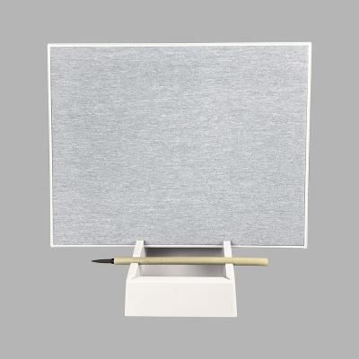 China Non-Toxic Custom Logo Laser Silk Screen Zen Water Drawing Board Bamboo Brush Holder Mindfulness Meditation Relaxation Gift for sale