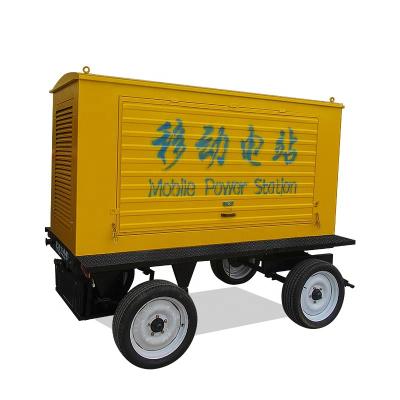 China Stand alone hot sale weichai series 62.5KVA 50kw diesel generator with moving trailer 380V 50HZ for sale