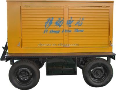 China weichai 50kva 60kw 150kw diesel generator trailer canopy mobile generators YF-W150GF for sale